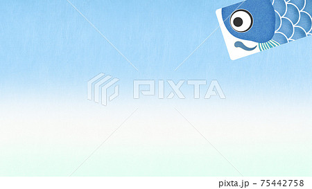 鯉のぼりの背景 - 複数のバリエーションがあります 鯉のぼりの背景 - 複数のバリエーションがあります 75442758