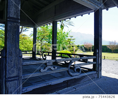 鹿児島県 仙巌園 桜島 鹿児島県 仙巌園 桜島 75443626
