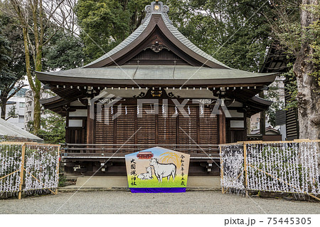 大國魂神社　 歴史建造物　東京五社　神楽殿 75445305