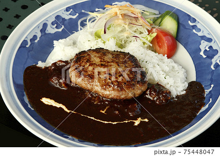 ハンバーグカレー、ニセコ駅 JRニセコ駅 茶房ヌプリ ハンバーグカレー、ニセコ駅 JRニセコ駅 茶房ヌプリ 75448047