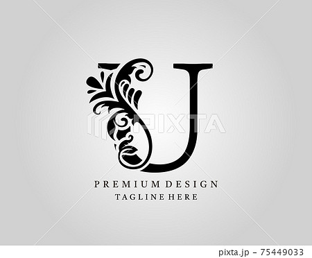 Luxury Monogram Letter U logo design, elegant...のイラスト素材 [75449033] - PIXTA