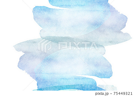 水彩画　インク　かすれ　にじみ 75449321