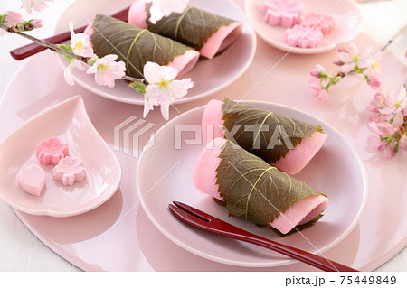 桜餅　啓翁桜　おうちでお花見 75449849