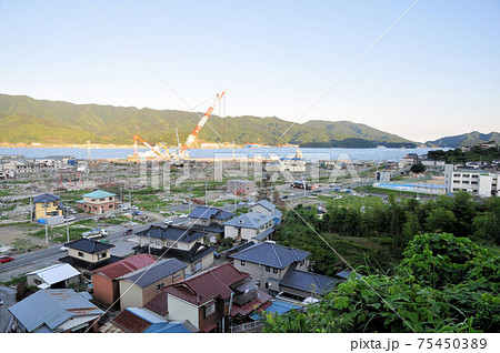 東日本大震災から約半年後の大船渡 75450389