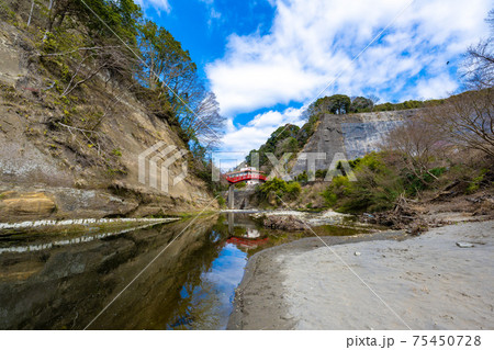 水面に写る出世観音橋 75450728