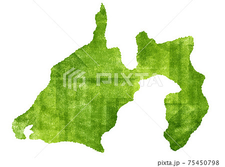 静岡県 静岡 地図 マップ シルエット イラストのイラスト素材