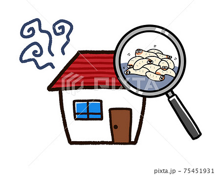 不衛生な家とウジ虫 75451931