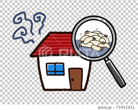 不衛生な家とウジ虫 75451931