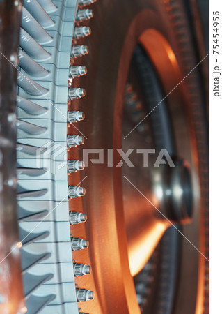 Structural element of a gas turbine with blades for aviation and power generation. 75454956