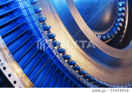 Structural element of a gas turbine with blades for aviation and power generation. 75454958