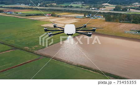 ドローン農薬散布イメージ 75455355