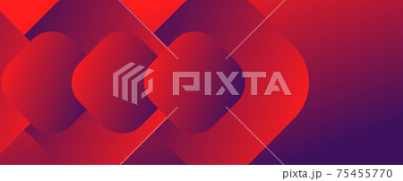 Square shapes composition geometric abstract background. 3D shadow effects and fluid gradients. Modern overlapping forms 75455770