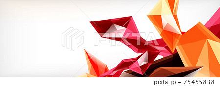 Vector 3d triangles and pyramids abstract background for business or technology presentations, internet posters or web brochure covers Vector 3d triangles and pyramids abstract background for business or technology presentations, internet posters or web brochure covers 75455838