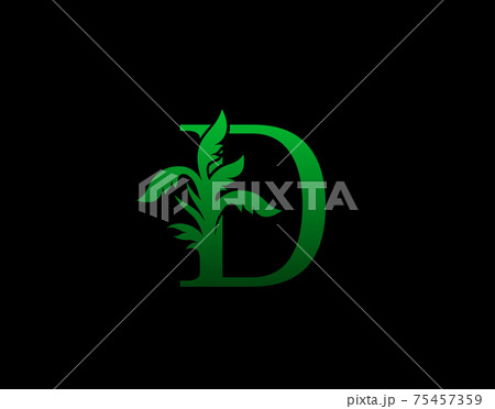 Letter D logo Nature concept, Abstract green tree and leaf symbol, initials D icon natural design Stock Vector Letter D logo Nature concept, Abstract green tree and leaf symbol, initials D icon natural design Stock Vector 75457359