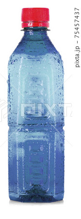 Plastic blue bottle isolated on white background Plastic blue bottle isolated on white background 75457437