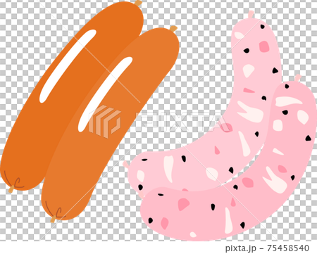 ソーセージのイラスト ソーセージのイラスト 75458540
