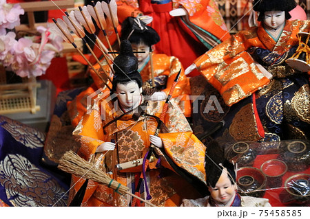 雛人形　桃の節句　　城下町長府ひなまつり 75458585