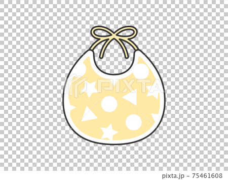 赤ちゃん用のスタイのイラスト 75461608