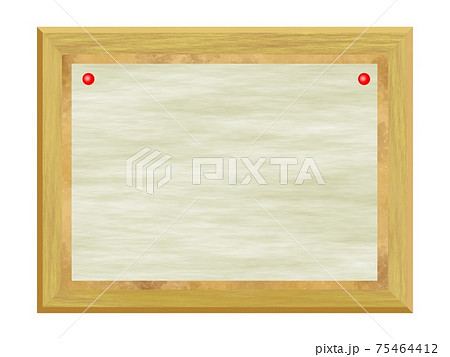 コルクボードと紙 75464412