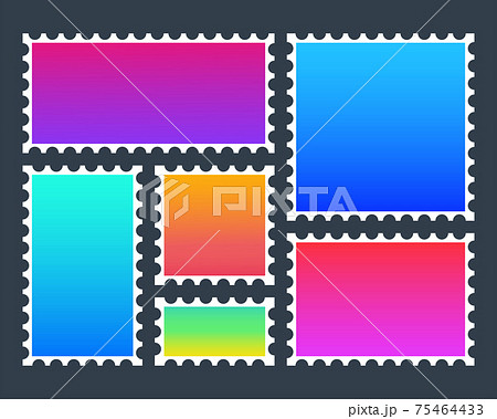 Modern colorful postage stamp, great design for any purposes. Vector icon. 75464433
