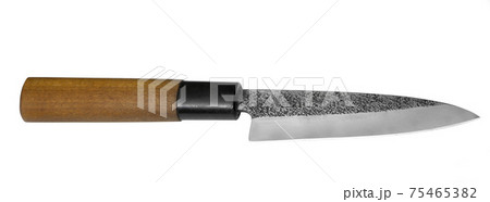 Traditional Japanese Chefs Knife isolated on white Background 75465382