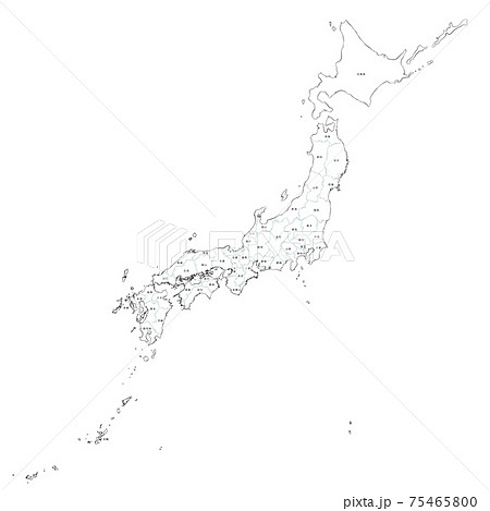 和風な日本地図