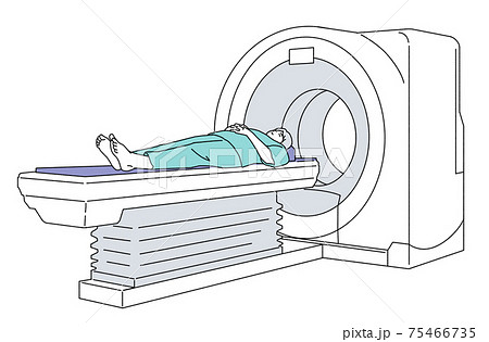 Ct検査 人物 イラスト シンプルのイラスト素材