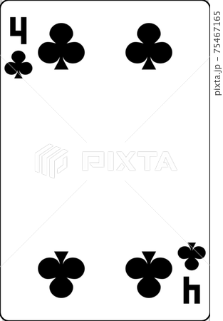 トランプ 数札 シンプル 数字のイラスト素材