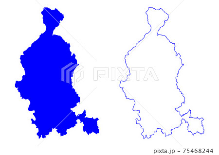 Varese province (Italy, Italian Republic, Lombardy region) map vector illustration, scribble sketch Province of Varese map 75468244