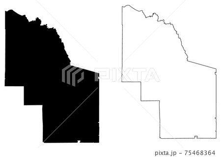Iron County, State of Wisconsin (U.S. county, United States of America, US) map vector illustration, scribble sketch Iron map 75468364