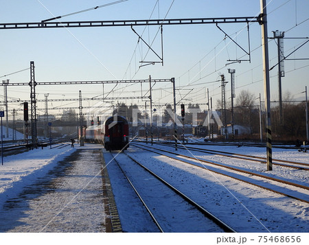 Winter Railway Tracks, Winter Railway Tracks, 75468656