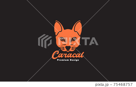 modern head cat caracal logo symbol vector icon illustration design modern head cat caracal logo symbol vector icon illustration design 75468757