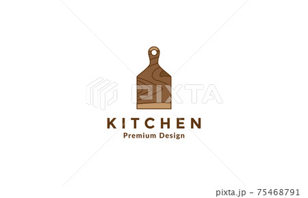 wood cutting board texture logo symbol vector icon illustration design wood cutting board texture logo symbol vector icon illustration design 75468791
