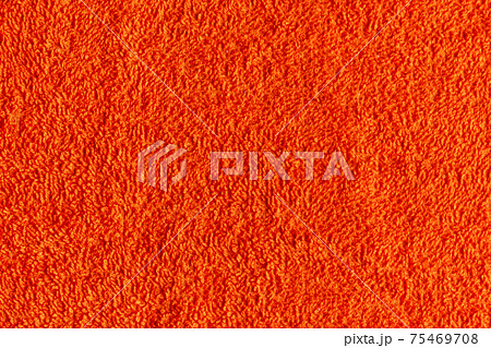 Orange cotton towel texture. Orange cotton towel texture. 75469708