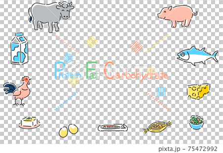 ダイエット PFCバランス イラスト ダイエット PFCバランス イラスト 75472992