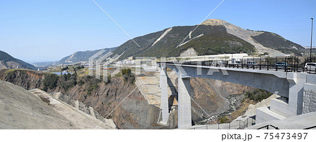 新阿蘇大橋と立野と大津町 新阿蘇大橋と立野と大津町 75473497