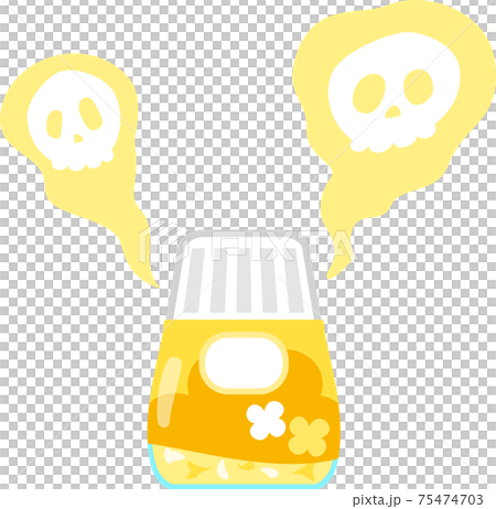 芳香剤とドクロマーク 芳香剤とドクロマーク 75474703