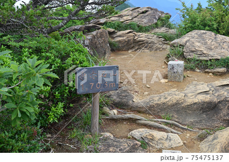 日本二百名山「東赤石山」の頂上 日本二百名山「東赤石山」の頂上 75475137