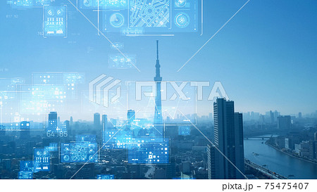 都市とテクノロジー　スマートシティ 75475407