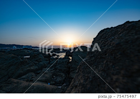 野島崎、最南端の朝焼け 野島崎、最南端の朝焼け 75475497