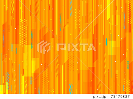 ポップ サイバー イメージ オレンジ ポップ サイバー イメージ オレンジ 75479387