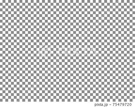 和柄_市松模様_モノクロ 75479720