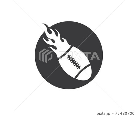 rugby ball icon vector illustration design 75480700