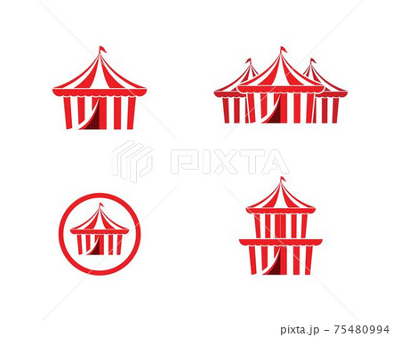 Circus tent logo template Vector 75480994