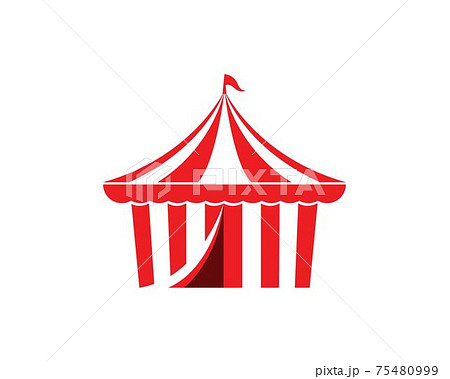 Circus tent logo template Vector 75480999