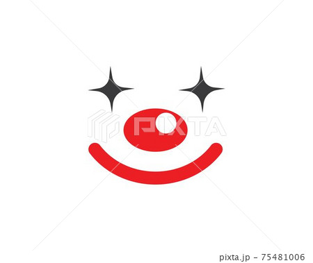 clown face  illustration vector icon design 75481006