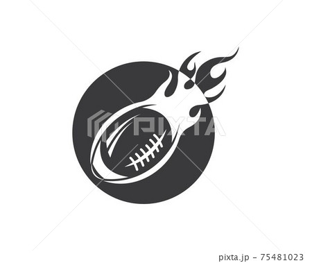 rugby ball icon vector illustration design 75481023