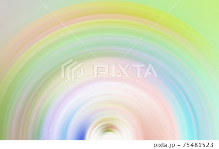 カラフルな色の波紋、変化していく色のグラデーション、抽象背景素材、カラーイメージ、 75481523
