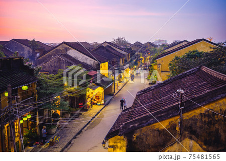view over hoi an ancient town in vietnam, an unesco world heritage site 75481565