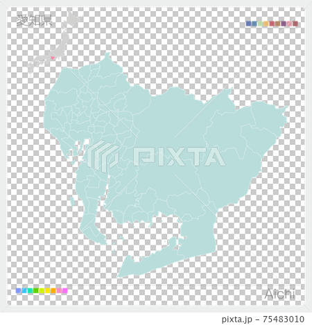 Aichi Prefecture Map / Aichi / Municipal Names (Municipalities / Classification) Aichi Prefecture Map / Aichi / Municipal Names (Municipalities / Classification) 75483010